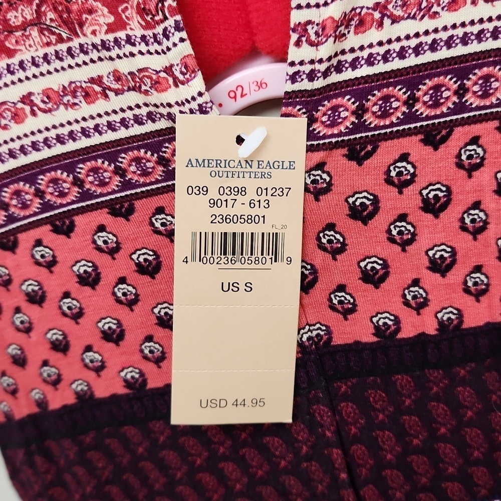 NWT American Eagle Soft & Sexy Maxi Dress Small Boho Halter Sleeveless Side Slit - Picture 5 of 14